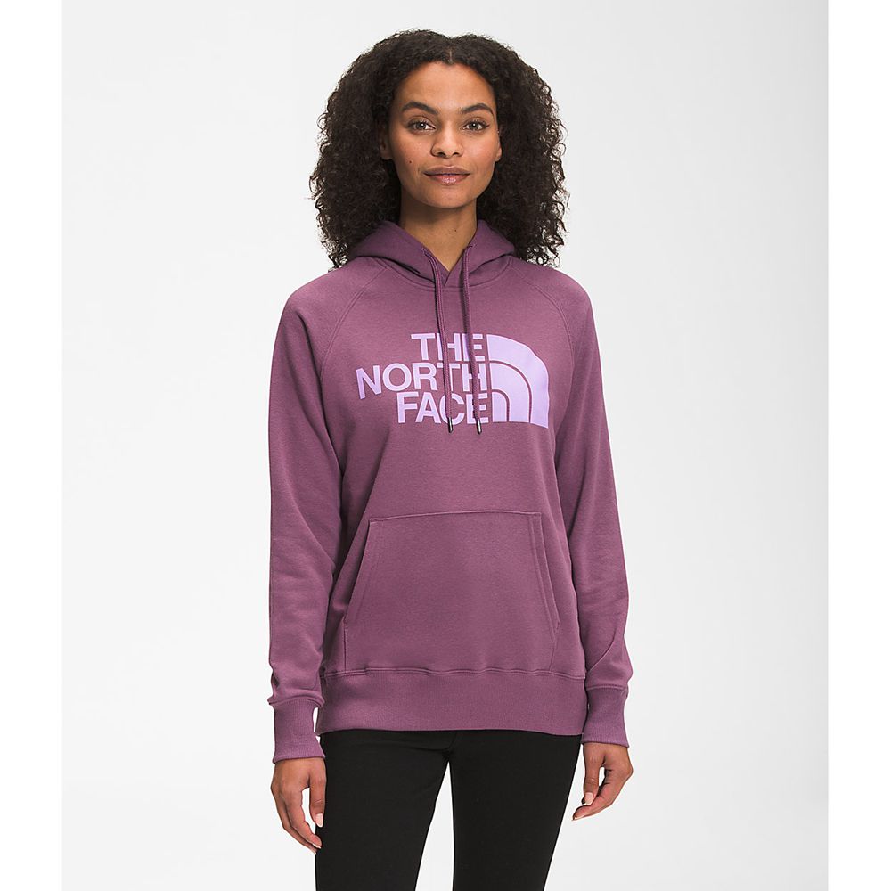 The North Face Hoodie Womens Australia - The North Face Half Dome Pullover Purple Hiking (JOE-764081